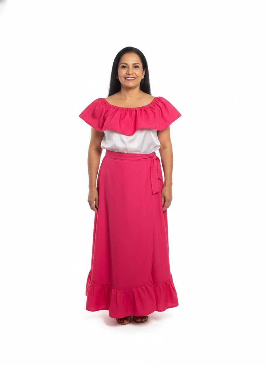 Falda y camisa mexicana adulto (OSFM)
