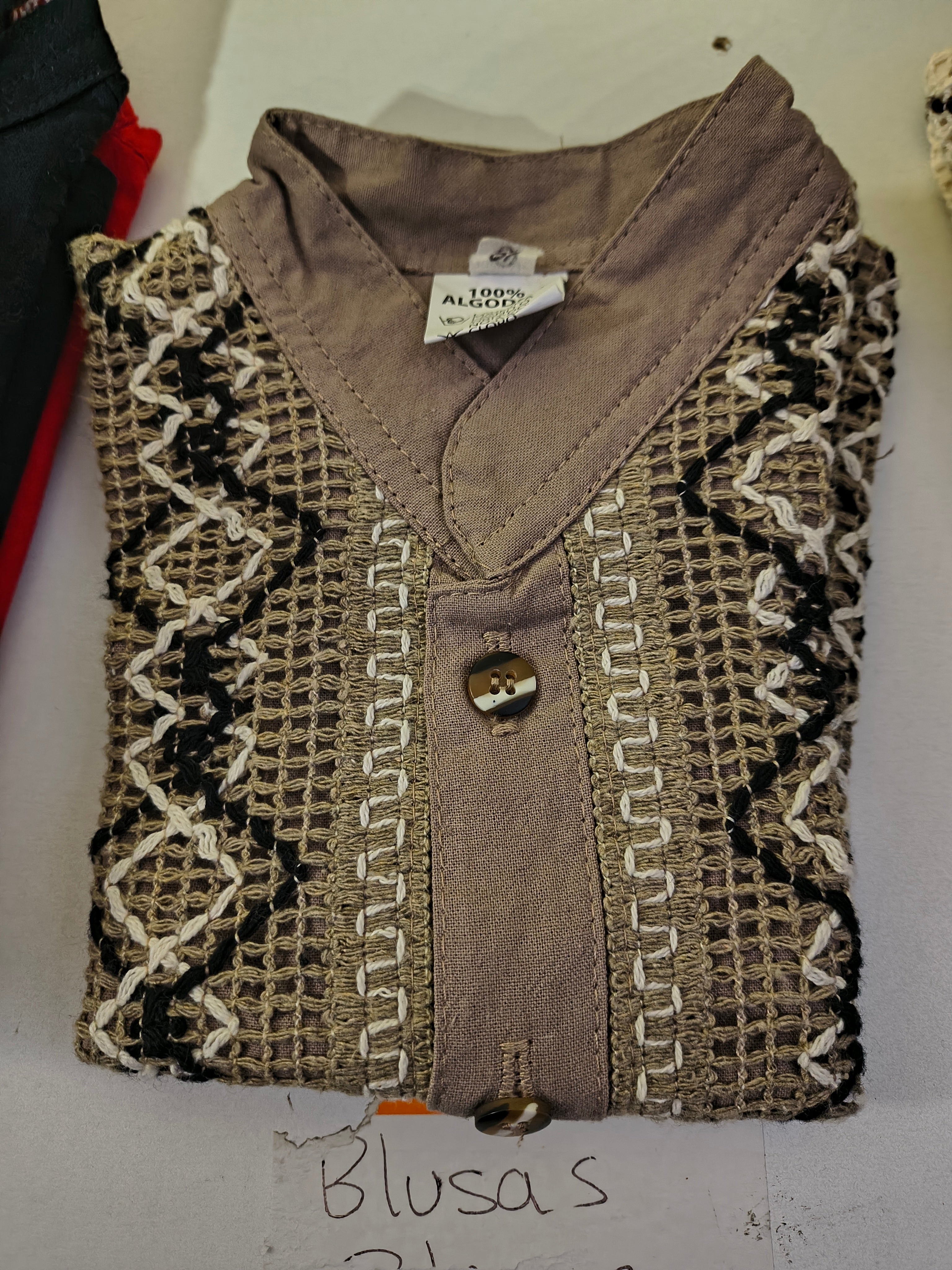 Camisa de manta para nino Artesanias Mexicanas