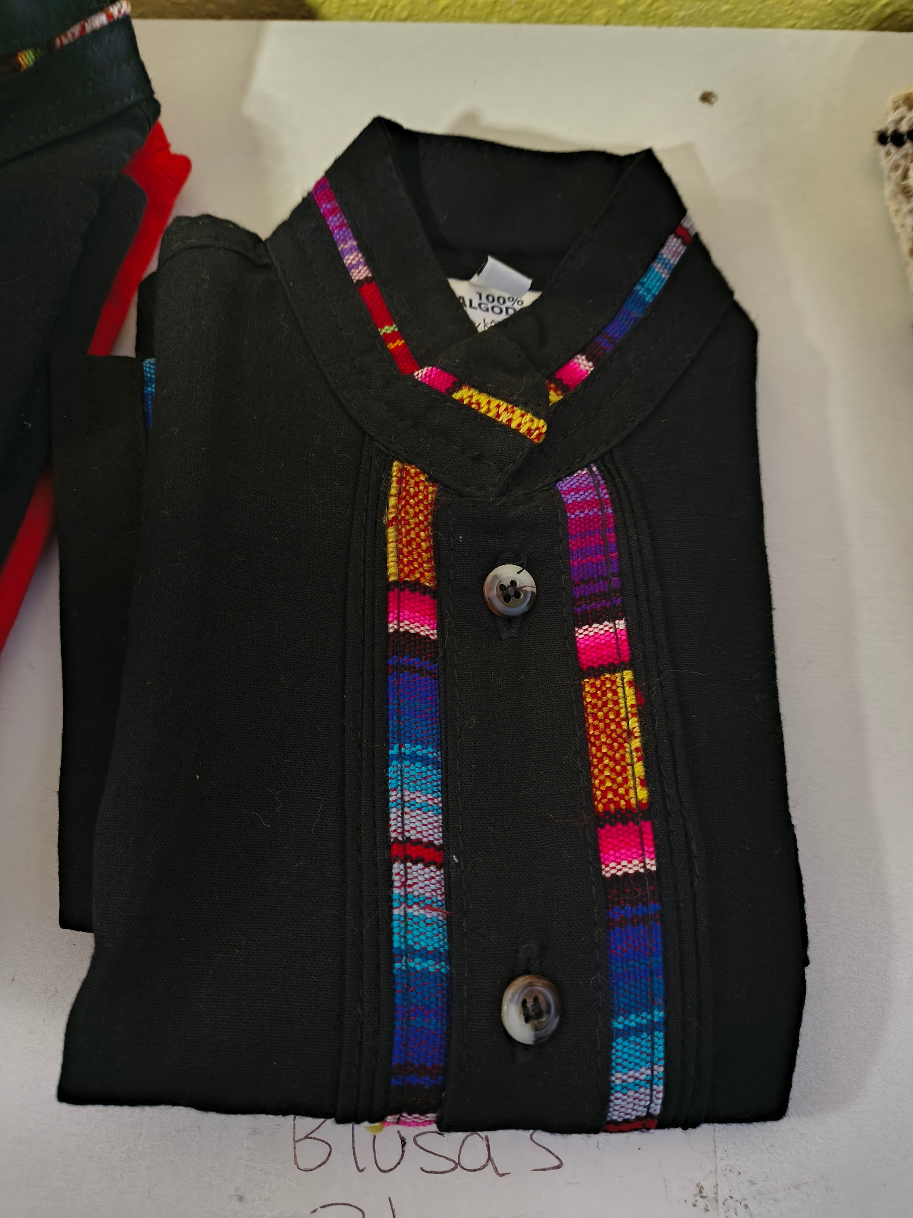 Camisa de manta para nino Artesanias Mexicanas