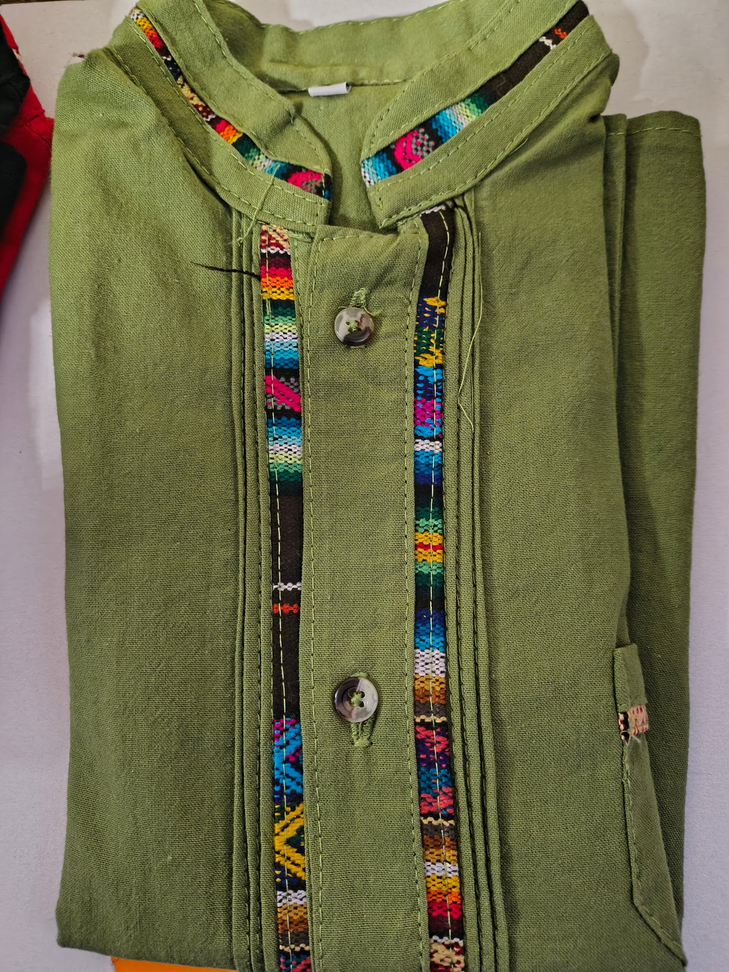 Boys Mexican Guayabera Shirts Short sleeve Ages 0-16 years