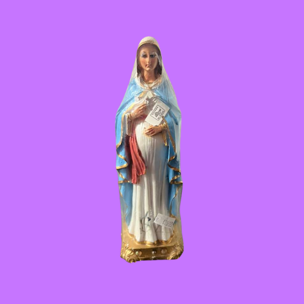 Virgin Mary Statue – Hand-Painted Religious Figure