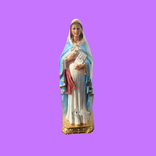 Virgin Mary Statue – Hand-Painted Religious Figure