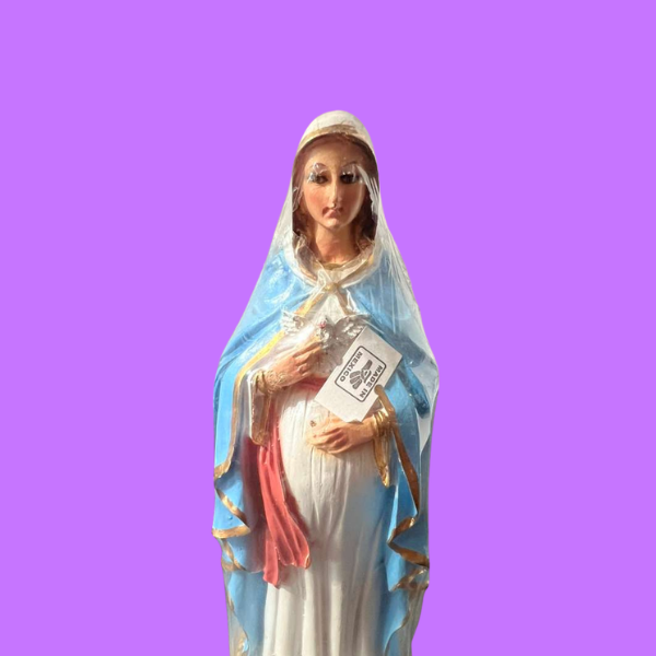 Virgin Mary Statue – Hand-Painted Religious Figure
