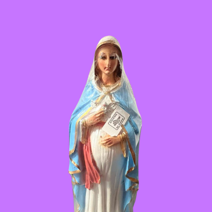 Virgin Mary Statue – Hand-Painted Religious Figure
