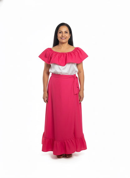 Falda y camisa mexicana adulto (OSFM)