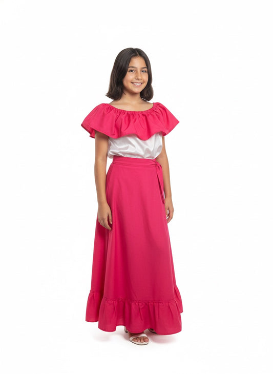 Falda y camisa mexicana adulto (OSFM)