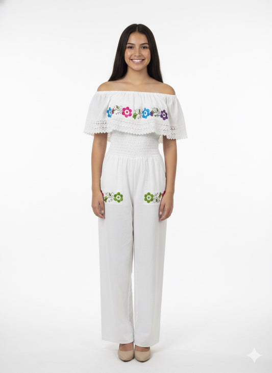 Romper white (xlarge) (Mexican size: 2xL)