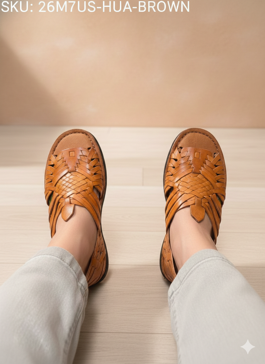 Huarache Brown Estilo Abierto
