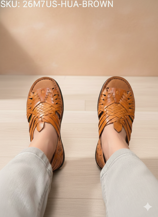 Huarache Brown Estilo Abierto