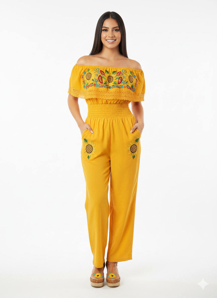 Romper yellow (large)