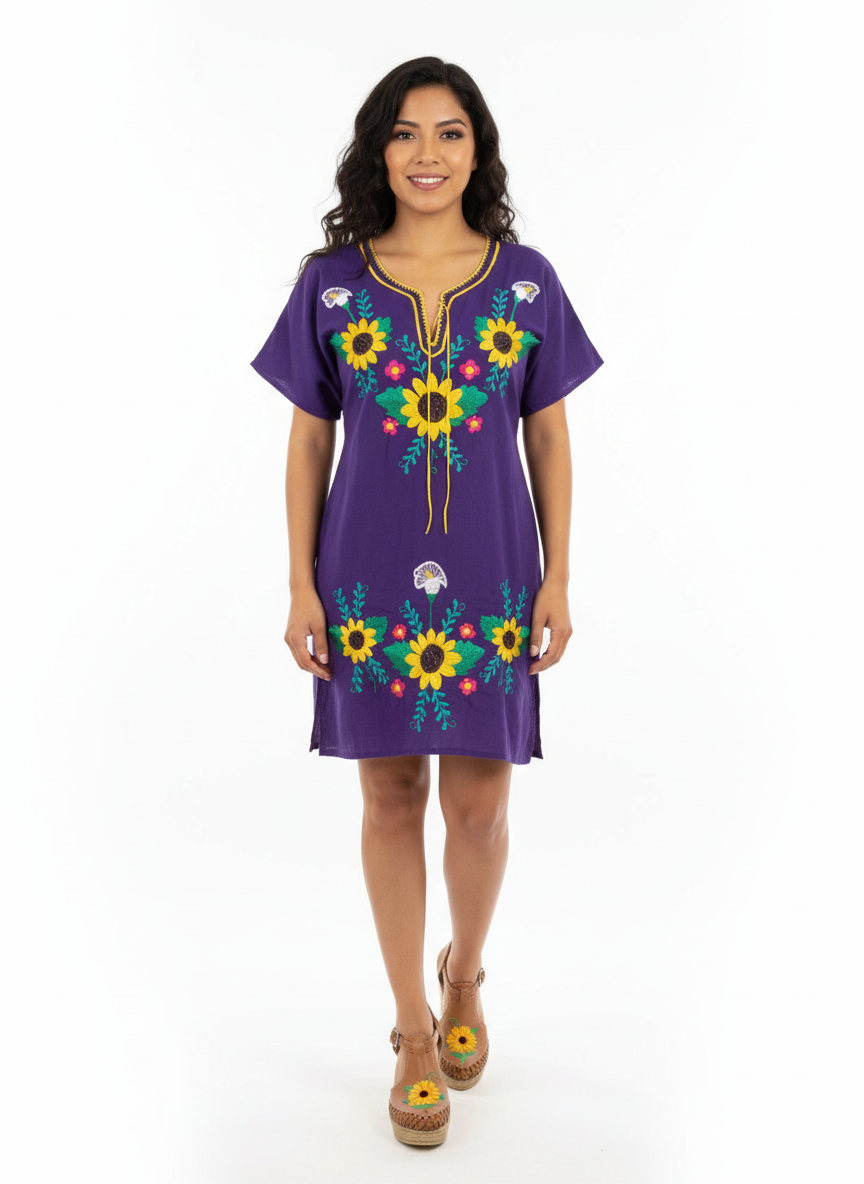 Purple Mexican dress